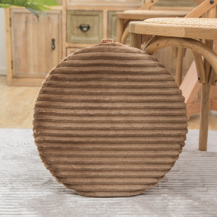 Đệm Tròn Vải Nỉ Che Bụi, Kích Thước: 40x40cm, Màu Xanh Nước, Hồng Da, Màu Cà Phê, Màu Tiền, Xám Đậm, Xám Nhạt