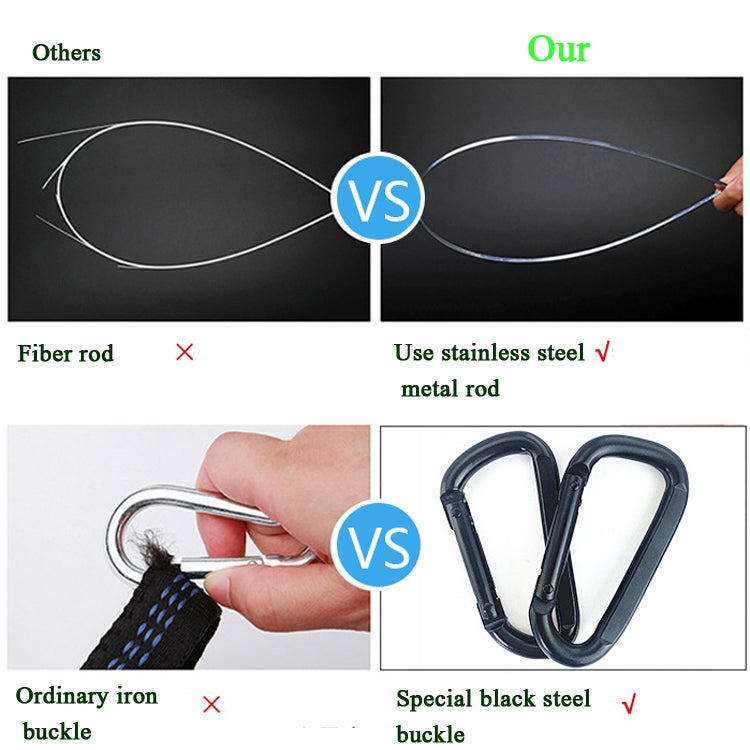 Võng Dù Chống Muỗi Che Nắng Có Mùng Ngoài Trời Đơn Đôi Đu Quay Nổi Trên Không Lều Treo, 270x140cm (Xanh Dương / Xanh Nhạt), 270 x 140cm (Hồng Xanh)