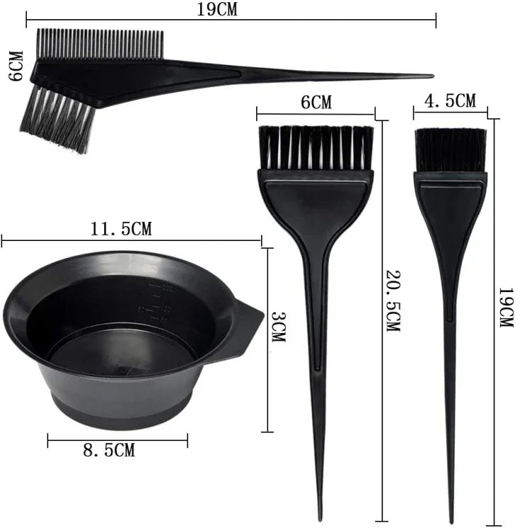 Bộ Dụng Cụ Lược Salon Nhuộm Tóc Bát Trộn Salon Chải Chăm Sóc