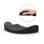 Miếng đỡ cổ tay bằng silicone cho chuột, đỡ lòng bàn tay di động, dùng cho văn phòng, phiên bản tay phải màu đen