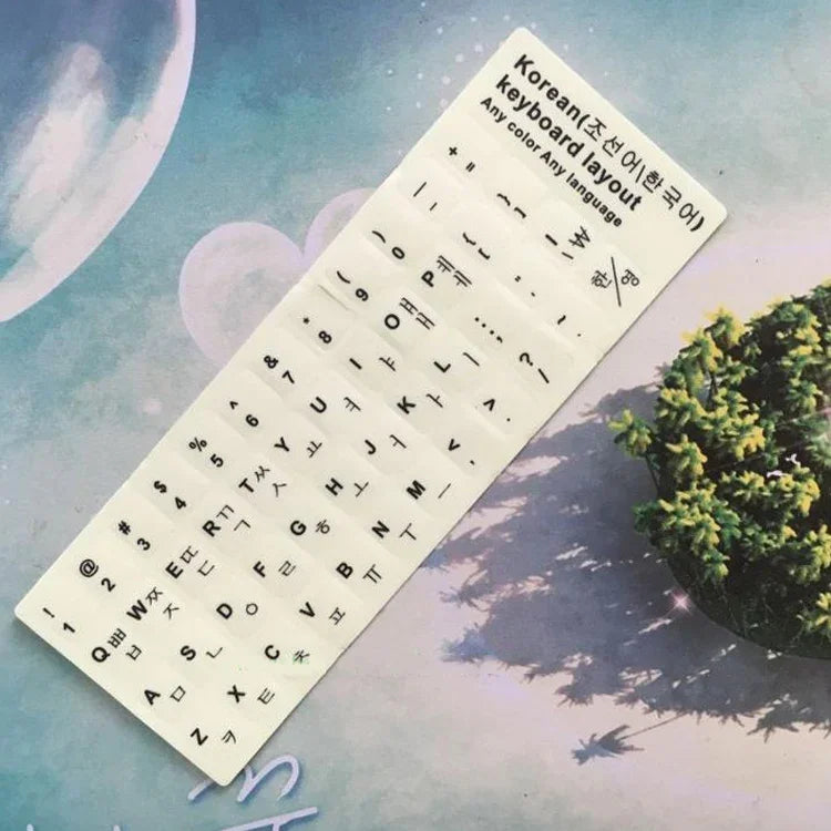 3 miếng dán bàn phím phát sáng cho bàn phím máy tính xách tay và để bàn, Tiếng Anh Ả Rập, chữ đen tiếng Nga, Tiếng Anh, tiếng Ý, tiếng Đức, tiếng Tây Ban Nha, tiếng Nhật, tiếng Pháp, tiếng Hàn, tiếng Do Thái, tiếng Thái
