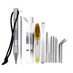 Umbrella Rope Needle Marlin Spike Bracelet DIY Weaving Tool, Specification:, 4 PCS / Set Black, 4 PCS / Set Silver, 5 PCS / Set Black, 5 PCS / Set Silver, 6 PCS / Set Black, 6 PCS / Set Silver, 7 PCS / Set Black, 7 PCS / Set Silver, 9 PCS / Set Black  ...