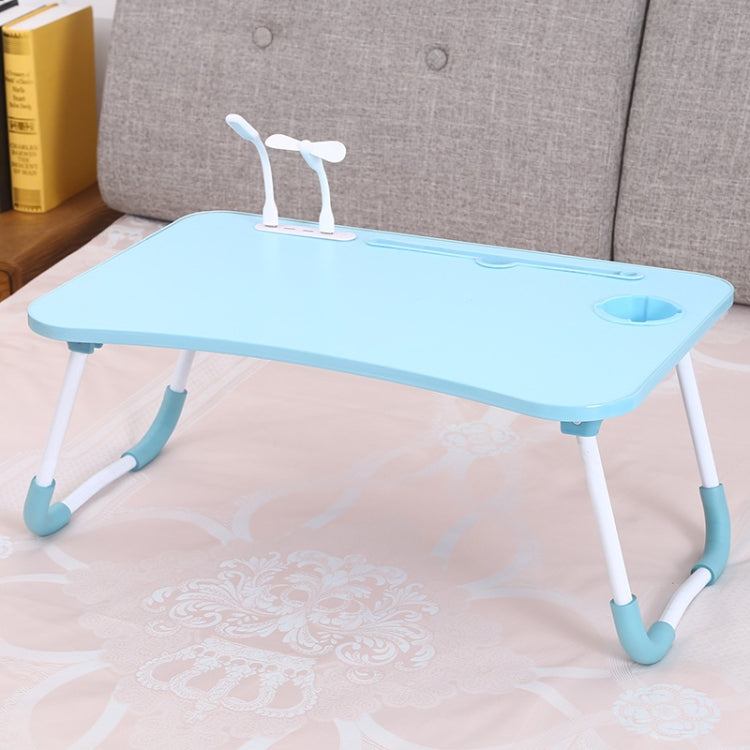 Bàn máy tính gập USB có quạt và đèn, kích thước 60x40x28cm, màu đen mát, hồng tuổi teen, xanh trời, trắng phong, óc chó, xanh bảo vệ mắt