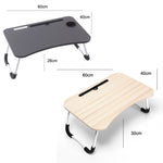 Bàn máy tính gập USB có quạt và đèn, kích thước 60x40x28cm, màu đen mát, hồng tuổi teen, xanh trời, trắng phong, óc chó, xanh bảo vệ mắt