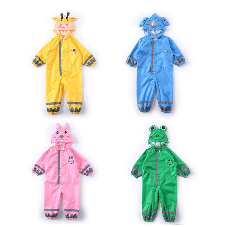 Áo mưa liền thân cho trẻ em, poncho nhẹ có mũ cho bé trai và bé gái, S, L, M