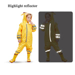 Áo mưa liền thân cho trẻ em, poncho nhẹ có mũ cho bé trai và bé gái, S, L, M