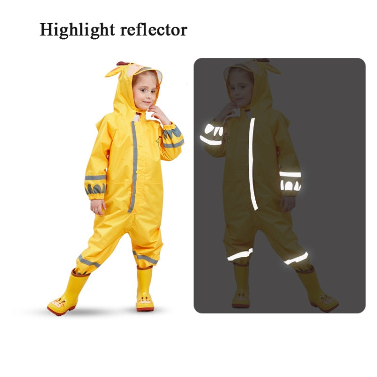 Áo mưa liền thân cho trẻ em, poncho nhẹ có mũ cho bé trai và bé gái, S, L, M