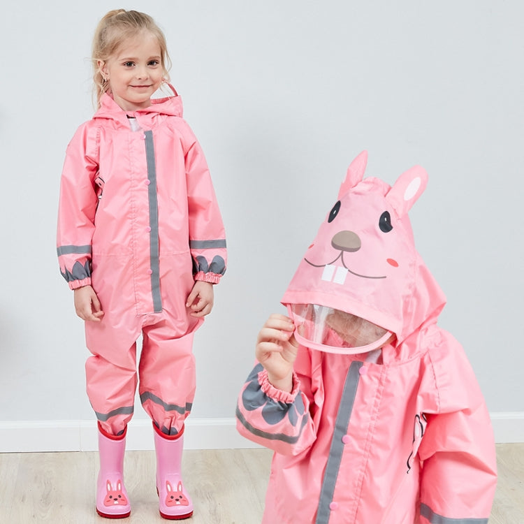 Áo mưa liền thân cho trẻ em, poncho nhẹ có mũ cho bé trai và bé gái, S, L, M