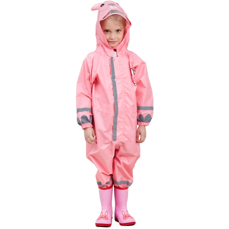 Áo mưa liền thân cho trẻ em, poncho nhẹ có mũ cho bé trai và bé gái, S, L, M