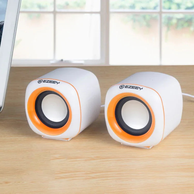 Loa đa phương tiện USB2.0 YEEZE A1 cho máy tính để bàn, loa mini cho máy tính xách tay, màu trắng xanh, trắng xanh lá, trắng tím, trắng cam, đen xanh, đen xanh lá, đen tím, đen cam, mạ điện màu đen vàng, mạ điện màu trắng, mạ điện màu đen