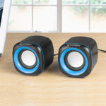 Loa đa phương tiện USB2.0 YEEZE A1 cho máy tính để bàn, loa mini cho máy tính xách tay, màu trắng xanh, trắng xanh lá, trắng tím, trắng cam, đen xanh, đen xanh lá, đen tím, đen cam, mạ điện màu đen vàng, mạ điện màu trắng, mạ điện màu đen