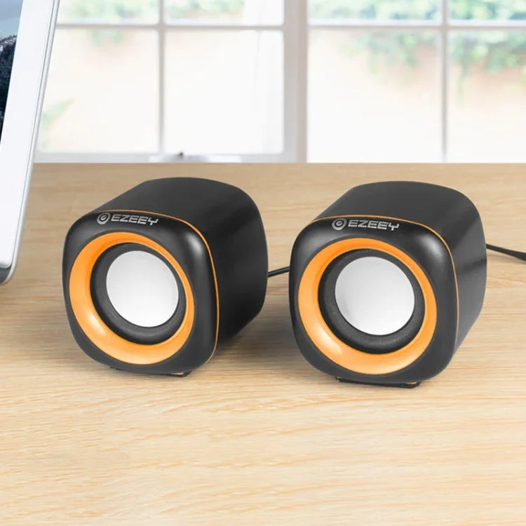 Loa đa phương tiện USB2.0 YEEZE A1 cho máy tính để bàn, loa mini cho máy tính xách tay, màu trắng xanh, trắng xanh lá, trắng tím, trắng cam, đen xanh, đen xanh lá, đen tím, đen cam, mạ điện màu đen vàng, mạ điện màu trắng, mạ điện màu đen