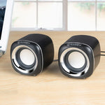 Loa đa phương tiện USB2.0 YEEZE A1 cho máy tính để bàn, loa mini cho máy tính xách tay, màu trắng xanh, trắng xanh lá, trắng tím, trắng cam, đen xanh, đen xanh lá, đen tím, đen cam, mạ điện màu đen vàng, mạ điện màu trắng, mạ điện màu đen