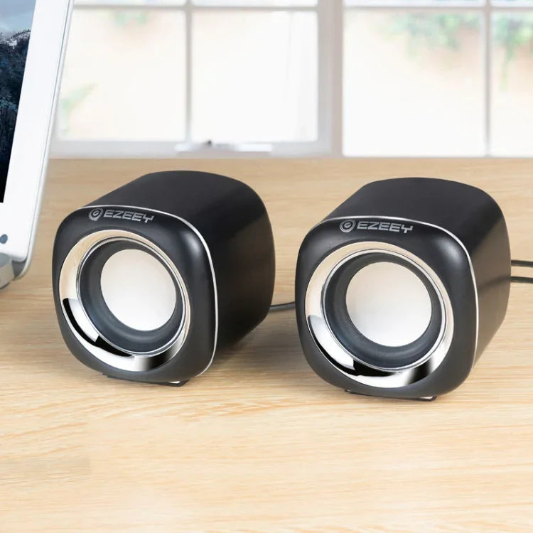 Loa đa phương tiện USB2.0 YEEZE A1 cho máy tính để bàn, loa mini cho máy tính xách tay, màu trắng xanh, trắng xanh lá, trắng tím, trắng cam, đen xanh, đen xanh lá, đen tím, đen cam, mạ điện màu đen vàng, mạ điện màu trắng, mạ điện màu đen