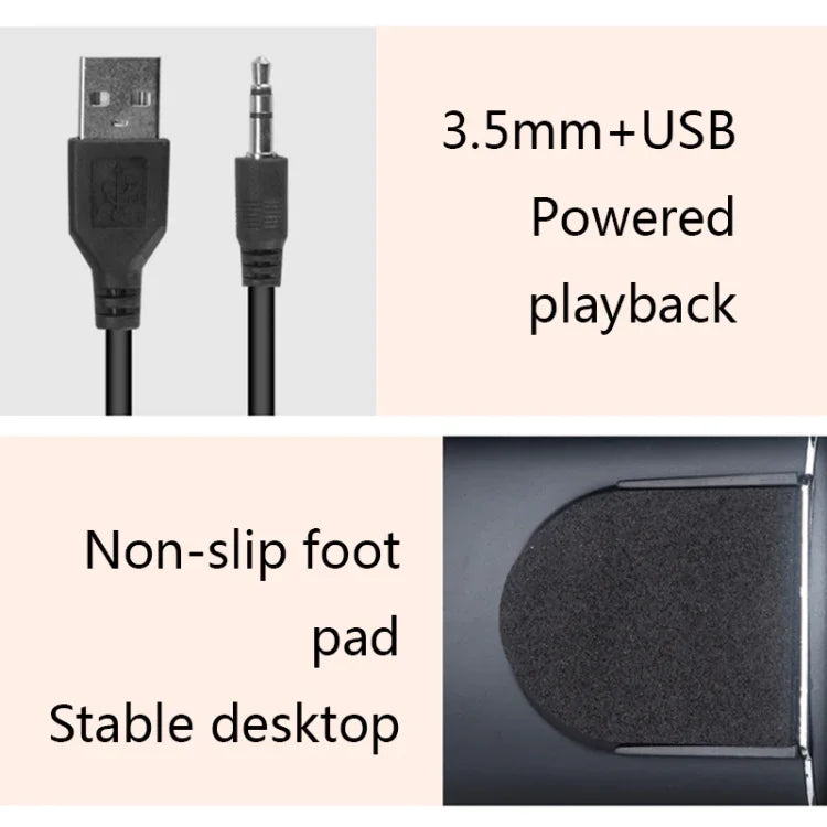 Loa đa phương tiện USB2.0 YEEZE A1 cho máy tính để bàn, loa mini cho máy tính xách tay, màu trắng xanh, trắng xanh lá, trắng tím, trắng cam, đen xanh, đen xanh lá, đen tím, đen cam, mạ điện màu đen vàng, mạ điện màu trắng, mạ điện màu đen