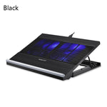 Giá đỡ hợp kim nhôm điều chỉnh đa cấp tản nhiệt laptop NUOXI T10, màu đen, bạc