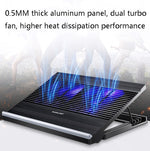 Giá đỡ hợp kim nhôm điều chỉnh đa cấp tản nhiệt laptop NUOXI T10, màu đen, bạc