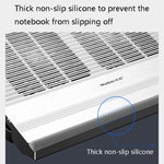 Giá đỡ hợp kim nhôm điều chỉnh đa cấp tản nhiệt laptop NUOXI T10, màu đen, bạc