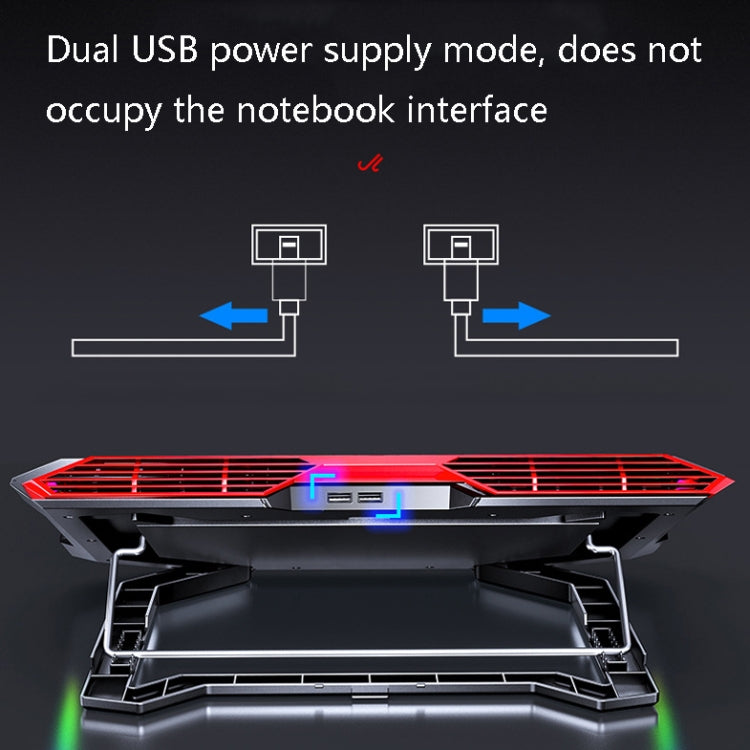 Giá đỡ nâng cao đế tản nhiệt laptop MC X500, phiên bản tiêu chuẩn đen đỏ, phiên bản tiêu chuẩn xanh biển