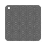 Miếng lót cách nhiệt nồi silicone hình học nhà bếp tròn (đen), vuông (xám), tròn (xám), vuông (đen), tròn (đen)