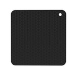 Miếng lót cách nhiệt nồi silicone hình học nhà bếp tròn (đen), vuông (xám), tròn (xám), vuông (đen), tròn (đen)