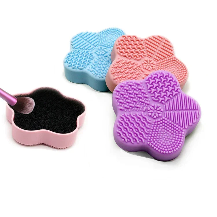 Miếng Rửa Silicone Di Động Seastar Kèm Mút Khô Nhanh Giao Màu Ngẫu Nhiên
