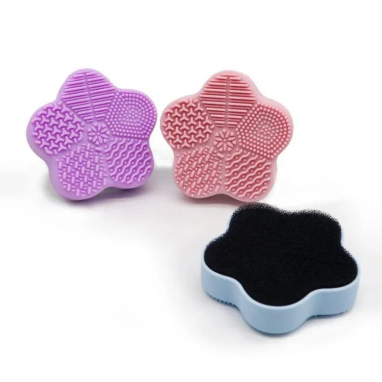 Miếng Rửa Silicone Di Động Seastar Kèm Mút Khô Nhanh Giao Màu Ngẫu Nhiên