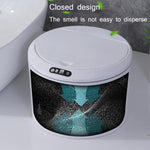 EXPED SMART Desktop Smart Induction Electric Storage Box Car Office Trash Can, Specification:, 3L Battery Version (White), 3L Battery Version (Khaki), 5L Battery Version (White), 5L Battery Version (Khaki), 3L USB Charging (White), 3L USB Charging (Kha...