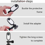 Giá đỡ gắn Sunnylife IST-Q9439 cho Insta360 GO, khung ổn định, bộ chuyển đổi khung máy ảnh, kẹp ba lô, chân máy