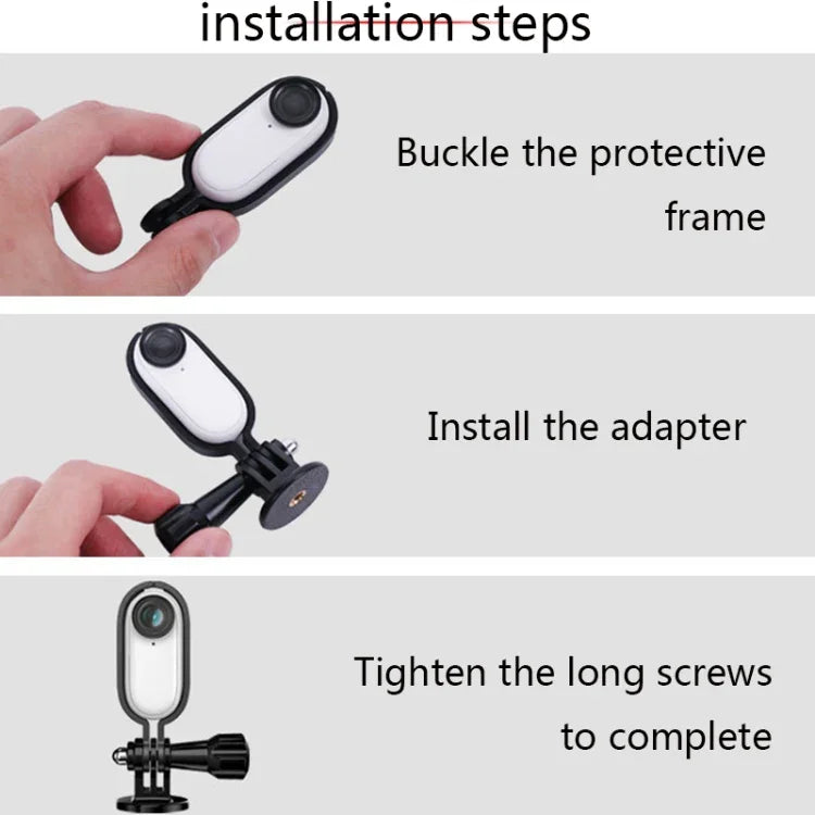 Giá đỡ gắn Sunnylife IST-Q9439 cho Insta360 GO, khung ổn định, bộ chuyển đổi khung máy ảnh, kẹp ba lô, chân máy