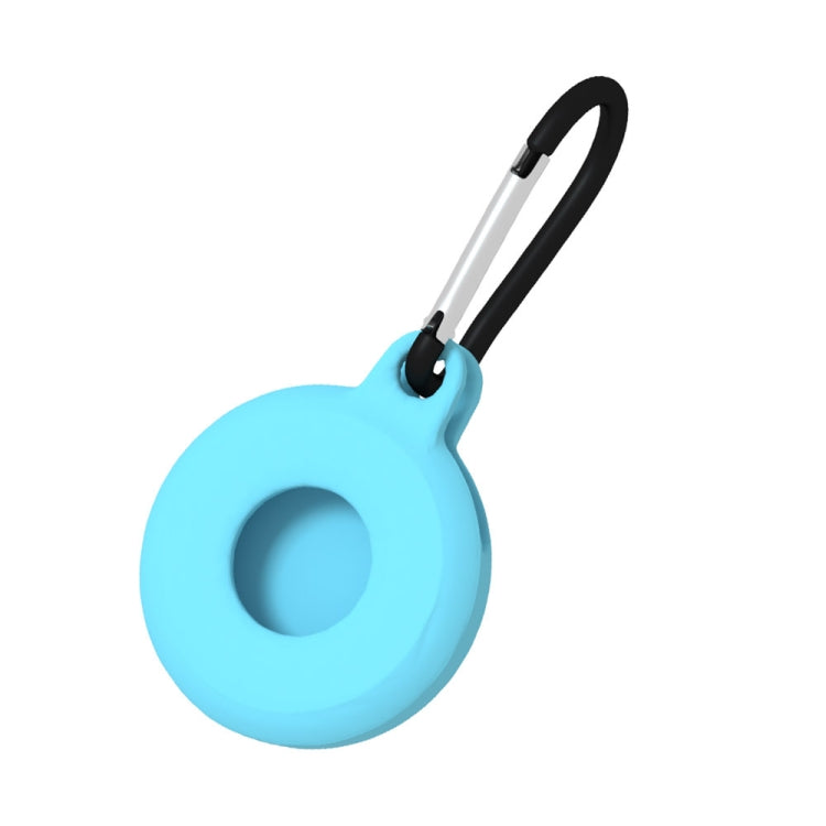 Bộ 4 bao bảo vệ silicone chống sốc, chống trầy hình tròn kèm móc khóa cho AirTag thế hệ 2 / AirTag thế hệ 1