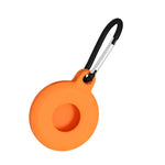 Bộ 4 bao bảo vệ silicone chống sốc, chống trầy hình tròn kèm móc khóa cho AirTag thế hệ 2 / AirTag thế hệ 1