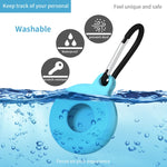 Bộ 4 bao bảo vệ silicone chống sốc, chống trầy hình tròn kèm móc khóa cho AirTag thế hệ 2 / AirTag thế hệ 1