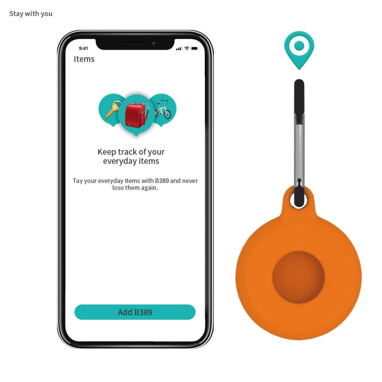 Bộ 4 bao bảo vệ silicone chống sốc, chống trầy hình tròn kèm móc khóa cho AirTag thế hệ 2 / AirTag thế hệ 1