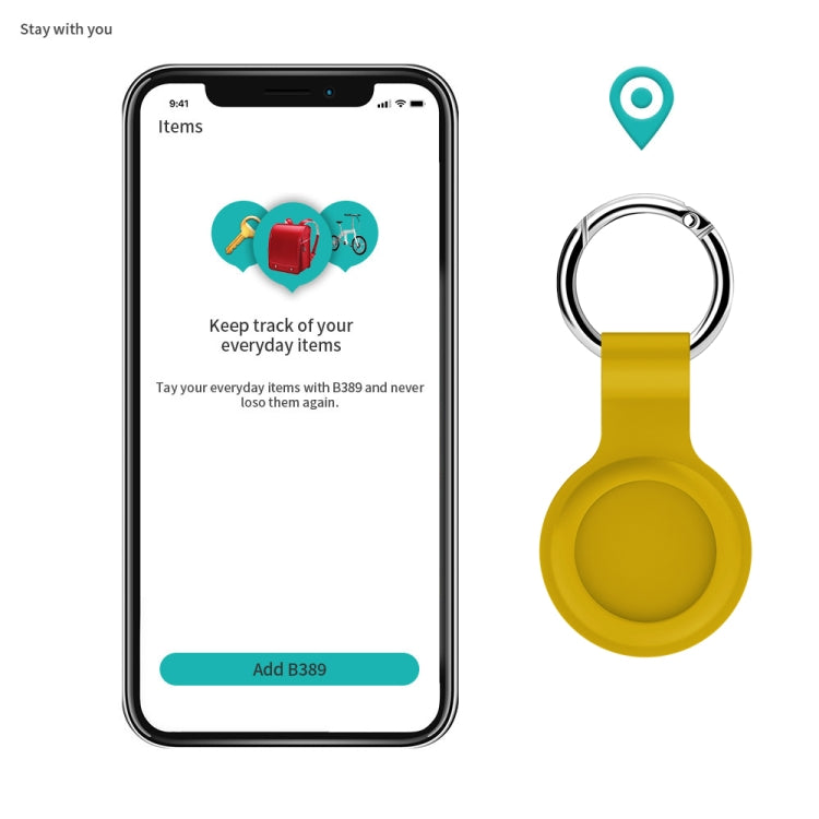 Bộ 2 bao bảo vệ silicone chống sốc, chống trầy có móc cho AirTag thế hệ 2 / AirTag thế hệ 1