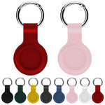 Bộ 2 bao bảo vệ silicone chống sốc, chống trầy có móc cho AirTag thế hệ 2 / AirTag thế hệ 1