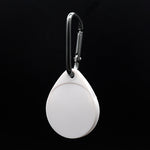 Bộ 2 bao bảo vệ silicone chống sốc, chống trầy hình giọt nước kèm móc khóa cho AirTag thế hệ 2 / AirTag thế hệ 1