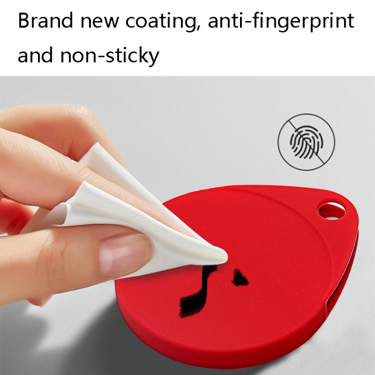 Bộ 2 bao bảo vệ silicone chống sốc, chống trầy hình giọt nước kèm móc khóa cho AirTag thế hệ 2 / AirTag thế hệ 1