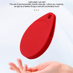 Bộ 2 bao bảo vệ silicone chống sốc, chống trầy hình giọt nước kèm móc khóa cho AirTag thế hệ 2 / AirTag thế hệ 1