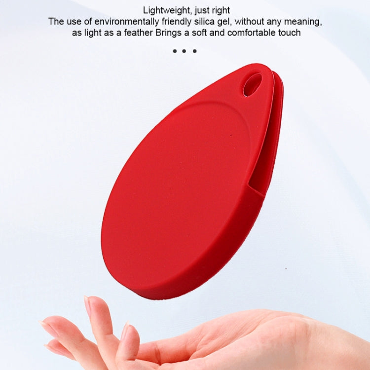 Bộ 2 bao bảo vệ silicone chống sốc, chống trầy hình giọt nước kèm móc khóa cho AirTag thế hệ 2 / AirTag thế hệ 1