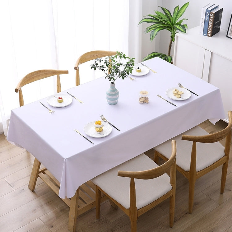 Khăn trải bàn PVC màu trơn chống thấm nước, chống dầu và chống bỏng dùng một lần, 140x140cm, 140x180cm, 140x220cm