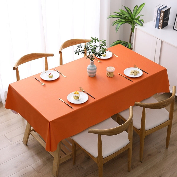 Khăn trải bàn PVC màu trơn chống thấm nước, chống dầu và chống bỏng dùng một lần, 140x140cm, 140x180cm, 140x220cm