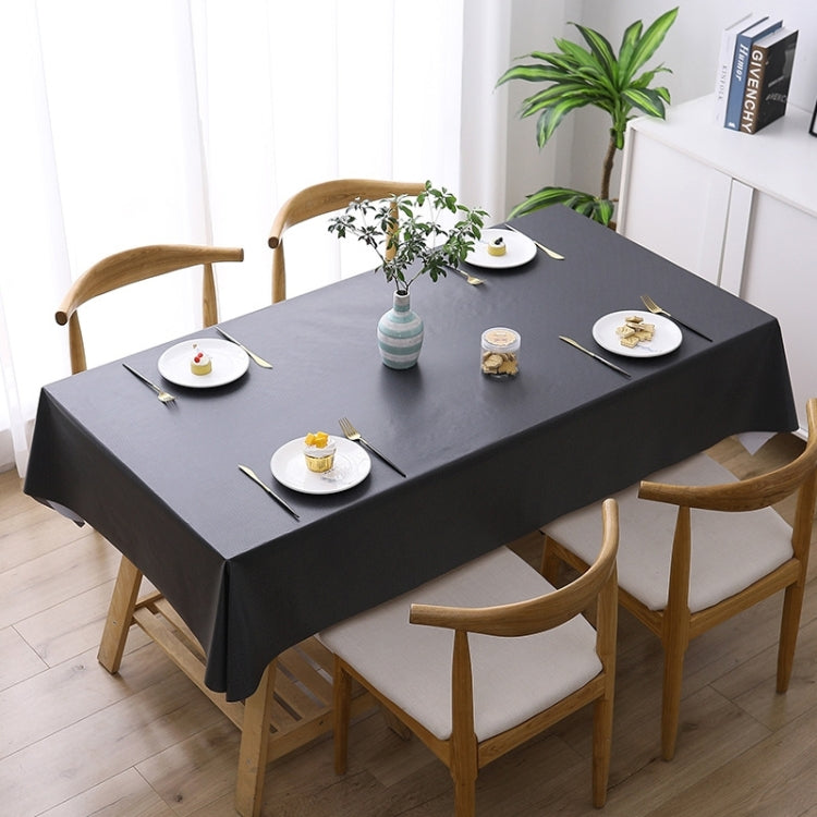 Khăn trải bàn PVC màu trơn chống thấm nước, chống dầu và chống bỏng dùng một lần, 140x140cm, 140x180cm, 140x220cm