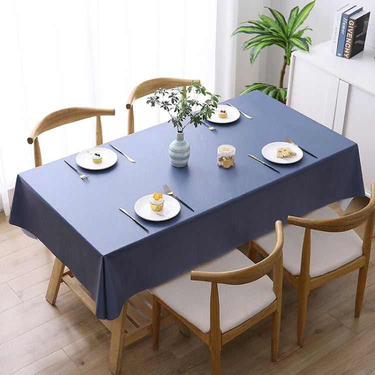 Khăn trải bàn PVC màu trơn chống thấm nước, chống dầu và chống bỏng dùng một lần, 140x140cm, 140x180cm, 140x220cm