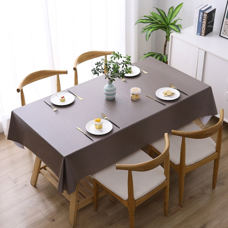 Khăn trải bàn PVC màu trơn chống thấm nước, chống dầu và chống bỏng dùng một lần, 140x140cm, 140x180cm, 140x220cm