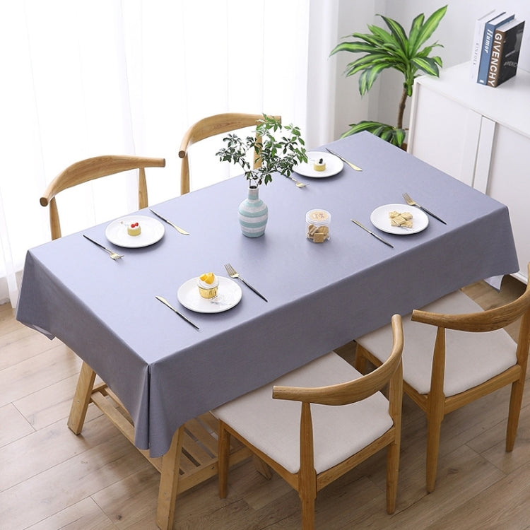 Khăn trải bàn PVC màu trơn chống thấm nước, chống dầu và chống bỏng dùng một lần, 140x140cm, 140x180cm, 140x220cm