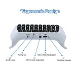 Bàn phím không dây Bluetooth JYS-P5121 có tay cầm, có thể chat thoại, bàn phím ngoài phù hợp cho PS5, lưu ý: không có tay cầm, JYS-P5121 (màu xám)