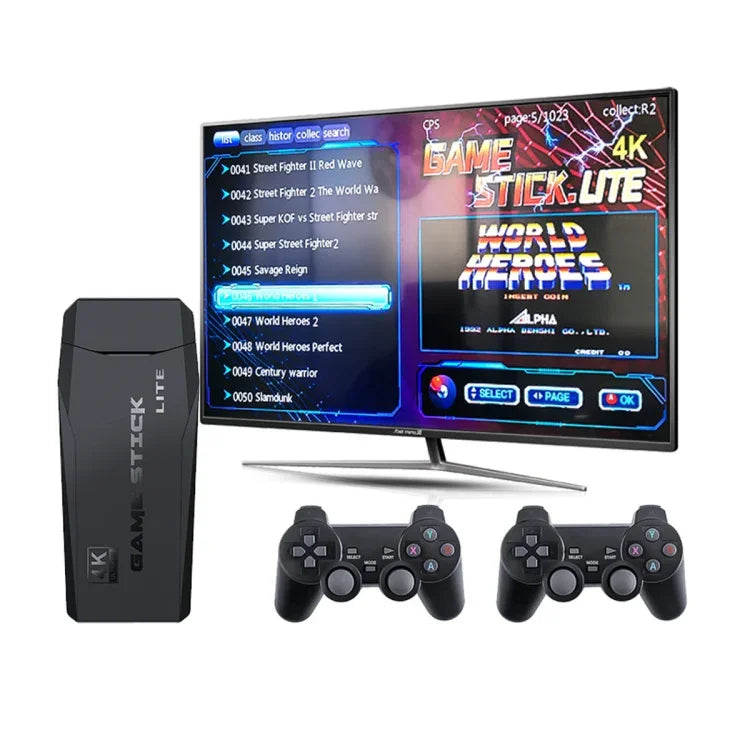 Máy chơi game mini TV gia đình Arcade HDMI không dây M8 với 2 tay cầm game, M8 32G (Không dây), M8 64G (Không dây)