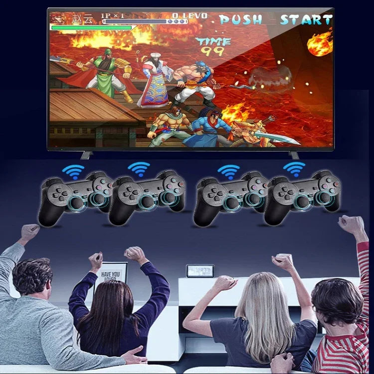Máy chơi game mini TV gia đình Arcade HDMI không dây M8 với 2 tay cầm game, M8 32G (Không dây), M8 64G (Không dây)