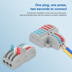 Đầu nối dây đa chức năng SPL-2 2 vào 3 ra màu sắc nhanh, SPL-2 2 vào 3 ra, SPL-3 3 vào 3 ra, SPL-42 2 vào 4 ra, SPL-62 2 vào 6 ra, SPL-63 3 vào 6 ra, SPL-93 3 vào 9 ra, LT-624 2 vào 4 ra, LT-626 2 vào 6 ra
